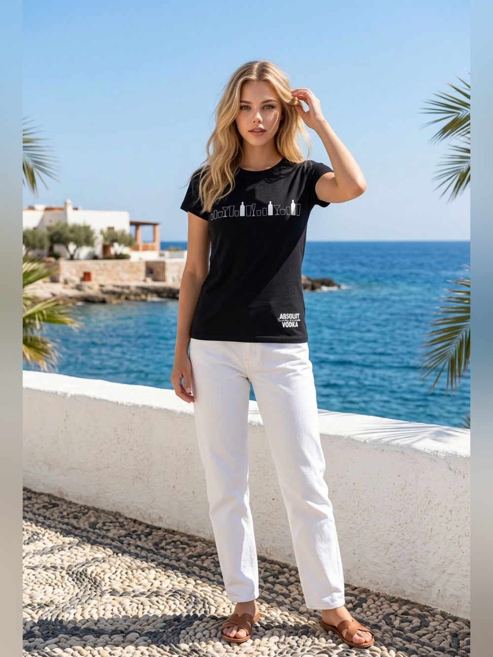 NEW - Black Absolute Vodka Tee Shirt